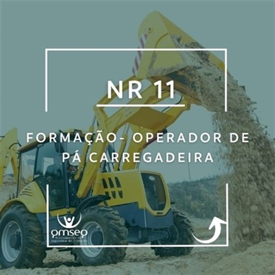 FORMAÇÃO- NR 11- OPERADOR DE PÁ CARREGADEIRA